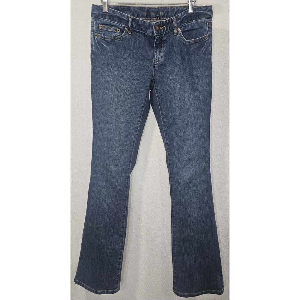 Michael Kors Womens 2 Low Rise Bootcut Med Wash Denim Jeans 30x32